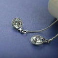thumbnail image 2 of QQTDFG 925 Silver Long Tassel Crystal Earrings Women Drop Dangle Stud Wedding Jewelry-Silver, 2 of 3