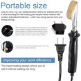 thumbnail image 4 of PinesC 220V 50W Mini Electric Iron Portable Home Travel Leather Clothes Anti-Wrinkle Tools Fast Heating Constant Temperature Electric Iron - Multicolor, 4 of 5