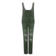 thumbnail image 2 of Aayomet Womens Jumpsuit Women's Casual Stretch Adjustable Denim Bib Overalls Jeans Pants Jumpsuits,Green XL, 2 of 4