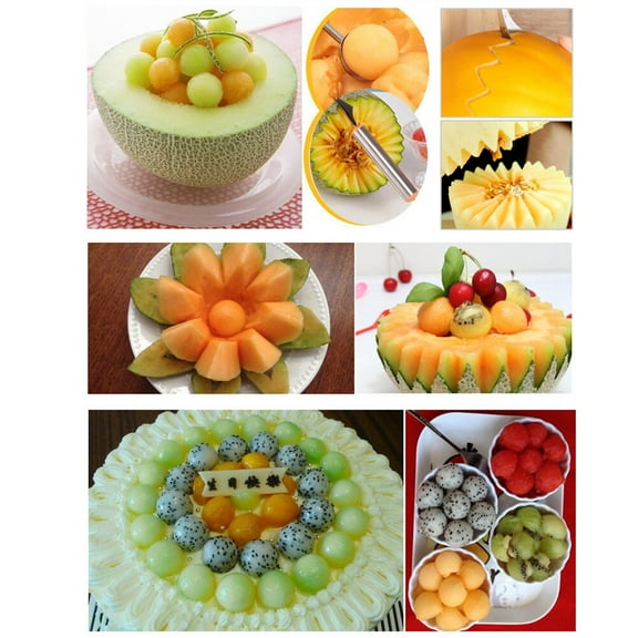 unbranded Icecreams Fruit Spoon Cutter Lemon Baller Fruit Spoon Fruit Scooper Stainless Steel