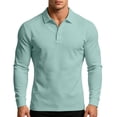 thumbnail image 3 of Bxsruta Mens Long Sleeve Activewear Shirt Moisture-Wicking Breathable Everyday Workout Top, 3 of 8