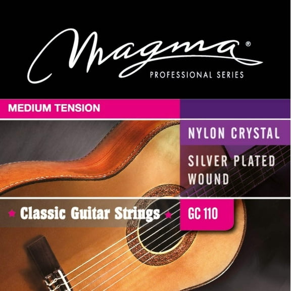 Magma Classical Guitar Strings Normal Tension Special Nylon - Silver Plated Copper (GC110)