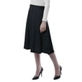 thumbnail image 3 of Moomaya Jupes en Jersey pour Femmes Longueur Genou Extensible Été - R9R, 3 of 7