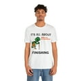 thumbnail image 3 of Amputee Humor TShirt “Turtle Finish Line V1” Crew Neck Funny Shirt, 3 of 5