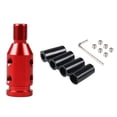 thumbnail image 2 of Taosunzt M12 x 1.25 Universal Aluminium Car Threaded Shifter Gear Shift Knob Adapter Red, 2 of 12