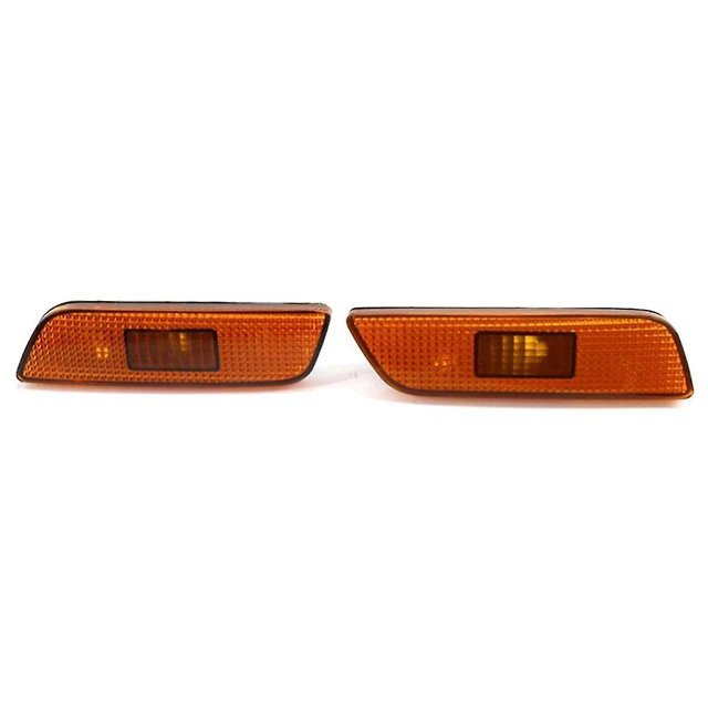 Carcasa del Indicador de Señal de Giro XCF Luz de Posición del Parachoques Delantero Para S80 1999-2006 9188263 9188264 Color Naranja