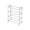 White, variant on 4-Tier Simple Shoe Rack Organizer, Space-Saving Storage Shelf for Shoes, Slippers and Boots, Easter Sturdy Free-Standing Rack for Entryway, Bedroom, Closet and Home Daily Use, 8*16*21in, White