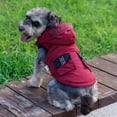 thumbnail image 4 of Waterproof Dog Coat, Winter Dog Hoodie with Pockets, Warm Dog Clothes for Small Medium Extra Large Dogs-Red,XL, 4 of 6