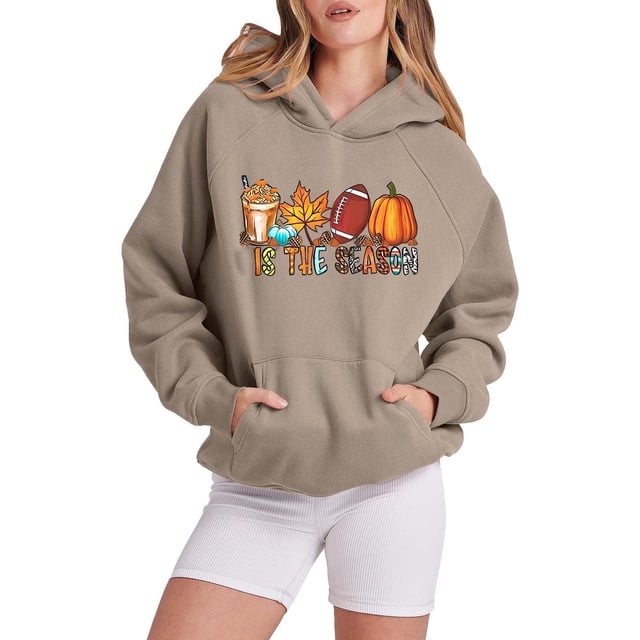 Chandail à Capuche Imprimé Halloween pour Femmes Manches Longues Chandail Décontracté Confortable Chaud Mode Automne