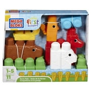 Mega Bloks First Builders Farm Pals Building Set 8444 - 11 Piece Cow Horse Duck