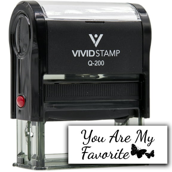 All Quality You Are My Favorite Self-Inking Rubber Stamp | Family & Friends | Novelty Homely Stamps (Black Ink) - Q-400