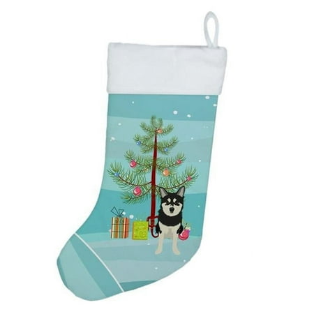Shiba Inu Husky Mix Christmas Christmas Stocking 13.5 in x 18 in