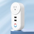 thumbnail image 4 of Enchufe De Alimentación Wifi Inteligente Enchufe eléctrico 16A WiFi Smart Socket para Google Home para Alexa (enchufe de EE. UU.), 4 of 9