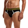 thumbnail image 3 of Men's Boxer Briefs No Ride up Spandex Men Underpants Underwear Men Small Underwear Mens Mens Briefs Big Pack of for Bulk Long Leg Underpants Small Men's Fashion Black XL, 3 of 6