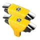 thumbnail image 4 of Sidaley 1 par de juegos de teléfono móvil Trigger Juegos de apuntar Disparar Gamepad Joysticks antideslizantes Controladores Amarillo 5piezas, 4 of 6