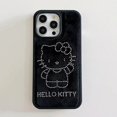 thumbnail image 3 of Sanrio-funda de TPU con dibujos animados para iPhone, carcasa negra bonita con Gato Hello Kitty, Diamante brillante para iPhone 14, 13, 15 Pro Max, 13, 14 Pro Max, 3 of 4