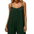 thumbnail image 3 of Women's Casual Sleeveless Wide Leg Jumpsuit with Pockets Loose Fit Summer Romper, 3 of 5