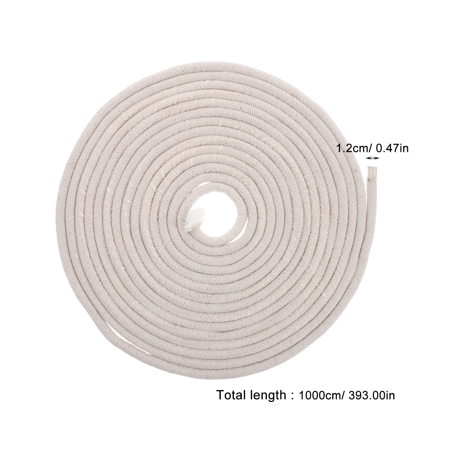 WEUVEB Thick White Macrame Cord Bundle for Crafting, Handwoven Cotton Rope for Macrame Projects and Activities