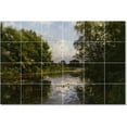 thumbnail image 1 of Ceramic Tile Mural-Peder Mork Monsted Country Painting 297. 48" w x 32" h using (24) 8 x 8 ceramic tiles, 1 of 3