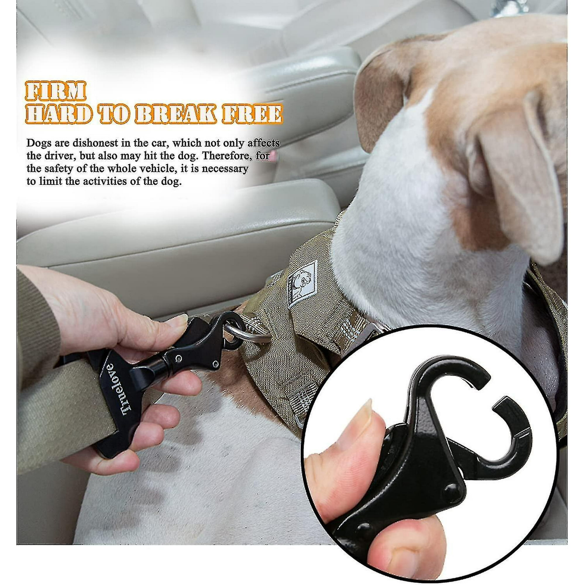Safety Buckle For Dog Seat Belt Safety Buckle For Dog Car Buckle In Dog Collar Or Harness For All Cats And Dogs Black Starlight