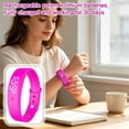 thumbnail image 7 of Pink Portable Wearable Timepiece, Digital Watches for Men, Fitness Watch, Vibrating Alarm Wristband, Men’S Noiseless Strong Vibration Wake Up Band with Step Tracking and Night, 7 of 7