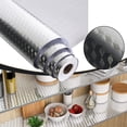 thumbnail image 2 of BESEW7 Waterproof Drawer Liner, Heat Resistant Aluminum Foil Contact Paper, Non-Adhesive Shelf Liner for Kitchen Cabinets, Pantry Organizer and Under Sink Mat, 2 of 5