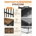 thumbnail image 5 of JFHID 46" Heavy-Duty Dog Crate Furniture for Large Dogs, XXL Wooden Dog Cage Kennel Indoor Furniture, Black and Brown, 5 of 9
