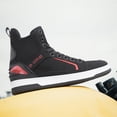 thumbnail image 3 of Breathable Motorcycle Boots For All Seasons - Unisex Motorcycle Cycling Shoes,Black red,47, 3 of 18