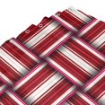 thumbnail image 5 of XMXY Abstract Woven Red Stripes Long Shower Curtains, Waterproof Weighted Thick Bathroom Curtain with 12 Iron Hook, 72x72 Inch, 5 of 9