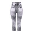 thumbnail image 7 of Jxximdong Leggings for Women Waist Elastic Capris Jeans Leggings High Leggings Women's Imitation Pants Gray XXL Yoga Pants, 7 of 7