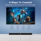 thumbnail image 5 of MZEIBO Barra de Sonido para Smart TV, Barra de Sonido Bluetooth de 80 W Diseño Desmontable 2 en 1, Graves Profundos, Sonido Envolvente de Cine en Casa, Conexiones ARC/Ópticas/AUX para TV/PC/Juegos/Pro, 5 of 5