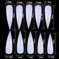 thumbnail image 2 of 500PCS Fake Nails Stiletto 10 Sizes Full Cover Artificial Nails False Nails, 2 of 7
