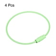 thumbnail image 3 of Uxcell Cable Key Rings 160mm Wire Keychain Twist Loops Green 4 Pack, 3 of 6