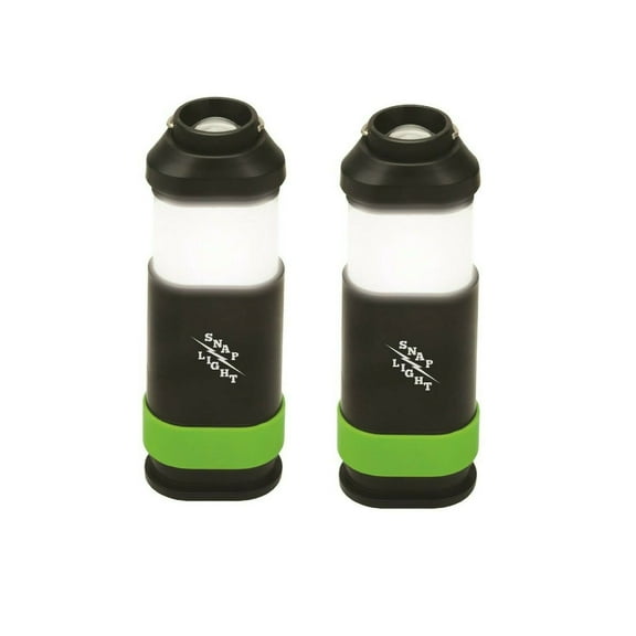 Set of TWO (2) Snap Light Lanterns Flashlights with Power Bank USB Rechargable by Aervoe