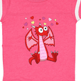thumbnail image 4 of Inktastic Happy Valentine Cute Red Cartoon Dragon with Hearts Boys or Girls Baby Bodysuit, 4 of 5