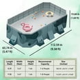 thumbnail image 2 of YYW 113in Foldable Swimming Pool for 1-8 People,Non-Inflatable Above Ground Pool on Clearance(Green), 2 of 10