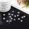thumbnail image 5 of 1Box 60pcs 6mm Disc Spacer Beads 316 Stainless Steel with Clear Crystal Rhinestone Beads Flat Round Bead Spacer Rhinestone Bead for Jewelry Making Findings, 5 of 8