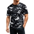 thumbnail image 4 of Halloween Shirts for Men Witch Hat Castle Print Crew Neck Fall Tees Candy Graphic Short Sleeve Cute Vintage Costumes 3XL, 4 of 6