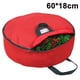 thumbnail image 1 of Bolsa de almacenamiento para coronas Laklulu con asas Fabricada en material de poliéster Oxford 600D Bolsa de almacenamiento para coronas navideñas de 60 cm de diámetro (rojo/verde), 1 of 6