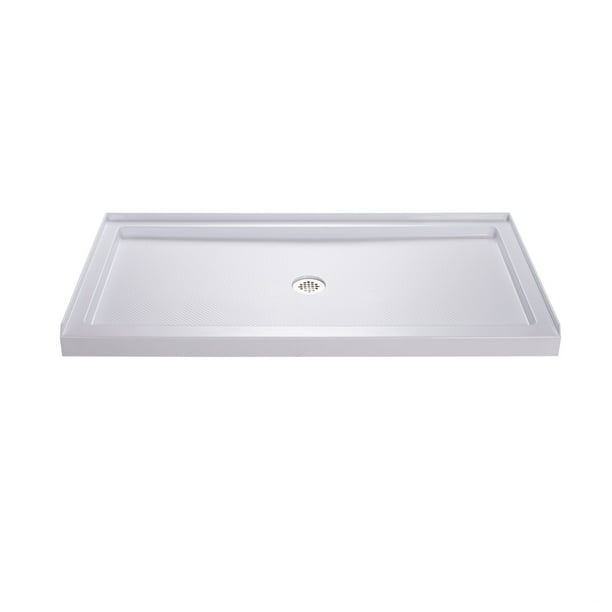 DreamLine SlimLine 32 in. D x 54 in. W x 2 3/4 in. H Center Drain