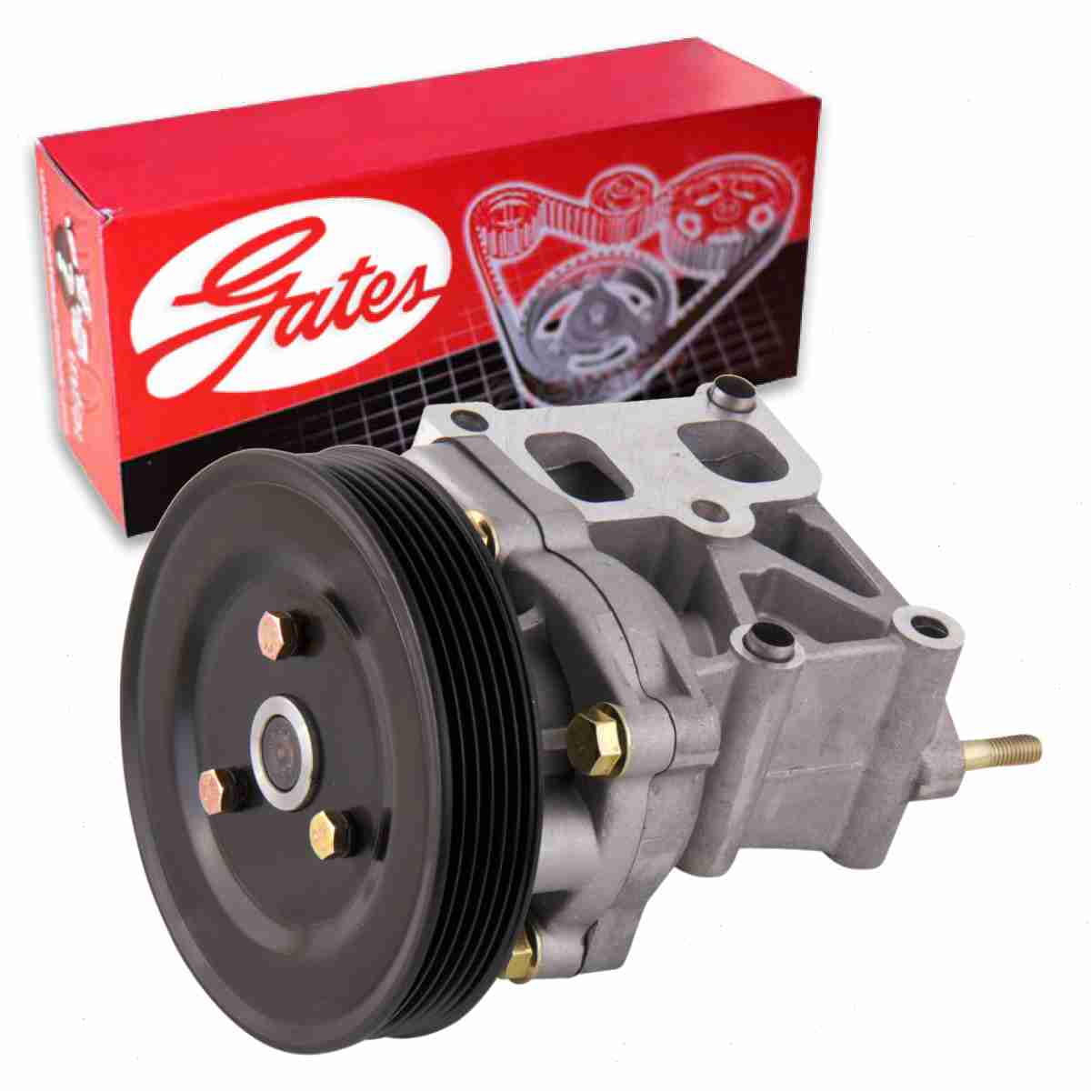 Gates Engine Water Pump compatible with Jeep Patriot 2.0L 2.4L L4 2007
