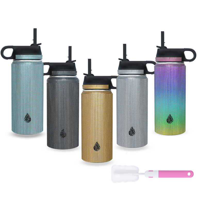 Insulated Motivational Water Bottle Engraved Stainless Steel