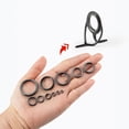 thumbnail image 4 of Fishing Rod Repair Ceramic Guide Ring Replacement Kit 14 Sizes 0.13in to 1.86in,Perfectly Compatible, Your Best Companion for Fishing., 4 of 4