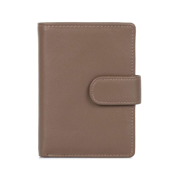 Cartera Karla Hanson, tamaño mediano, de piel con bloqueo RFID, 10 x 13 cm