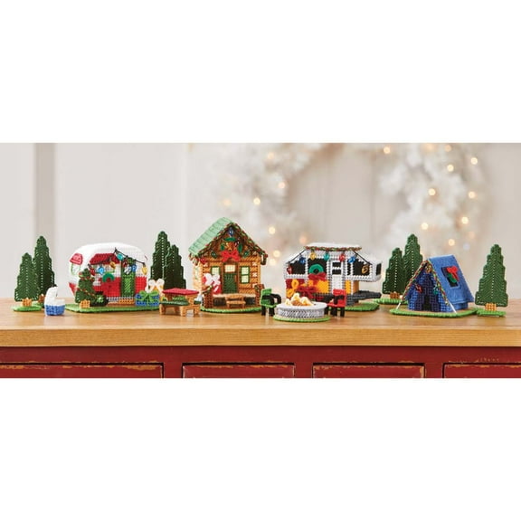Herrschners® Christmas in the Woods Village Plastic Canvas Kit