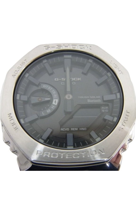 Pre-Owned CASIO G-SHOCK FULL METAL 2100 Series GM-B2100SD-1AJF Gray Silver Stainless Steel...