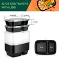 thumbnail image 3 of Recipientes para preparación de comidas Glotoch, 32 oz x 20, reutilizables, sin BPA, 3 of 9