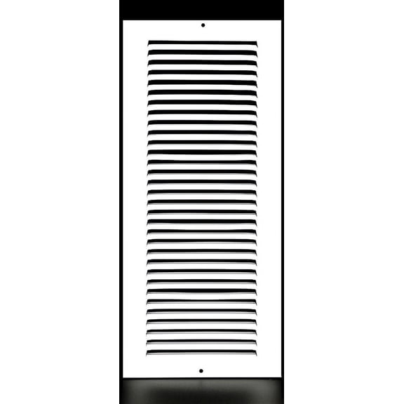 6" x 16" Steel Return Air Grille - Sidewall and Ceiling - HVAC Vent Duct Cover Diffuser - White [Outer Dimensions: 7.75w X 17.75h]