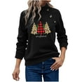 thumbnail image 2 of Sharpies Womens Sweatshirt Fall,Women's Round Neck Christmas Printed Color Fashion Top,Long Sleeve Top Sweatshirts, 2 of 6