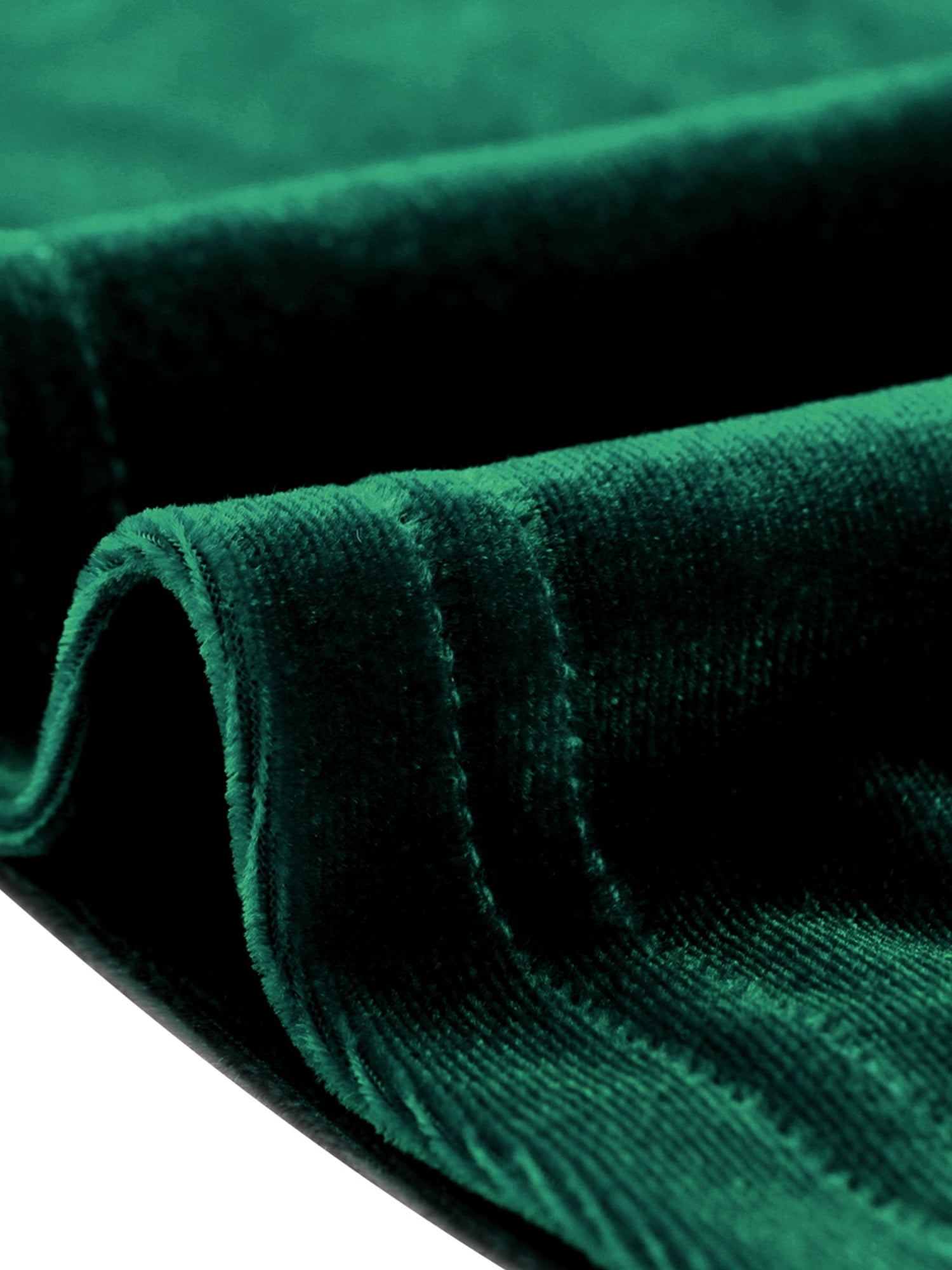 DARING DIVA Retro Velvet Long Sleeve Work Blouse Top M Dark Green